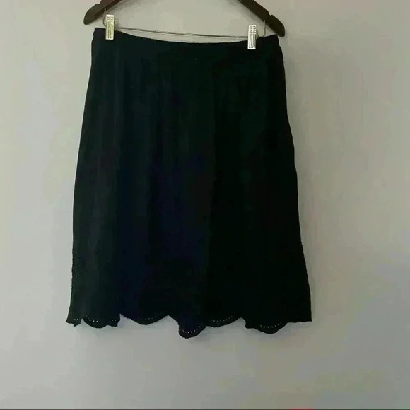 Sophie Max Black Cotton Skirt NWT Size Medium - Picture 5 of 12